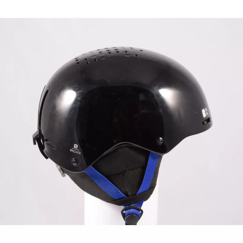 Skihelm/snowboardhelm SALOMON BRIGADE 2020, Black/dark Blue, Verstelbaar ( TOP Staat )