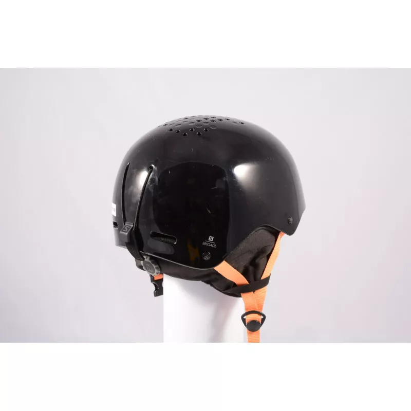 Skihelm/snowboardhelm SALOMON BRIGADE 2020, Black/orange, Verstelbaar ( TOP Staat ) - Afbeelding 3
