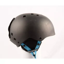 Skihelm/snowboardhelm SALOMON JIB Black/blue, Verstelbaar