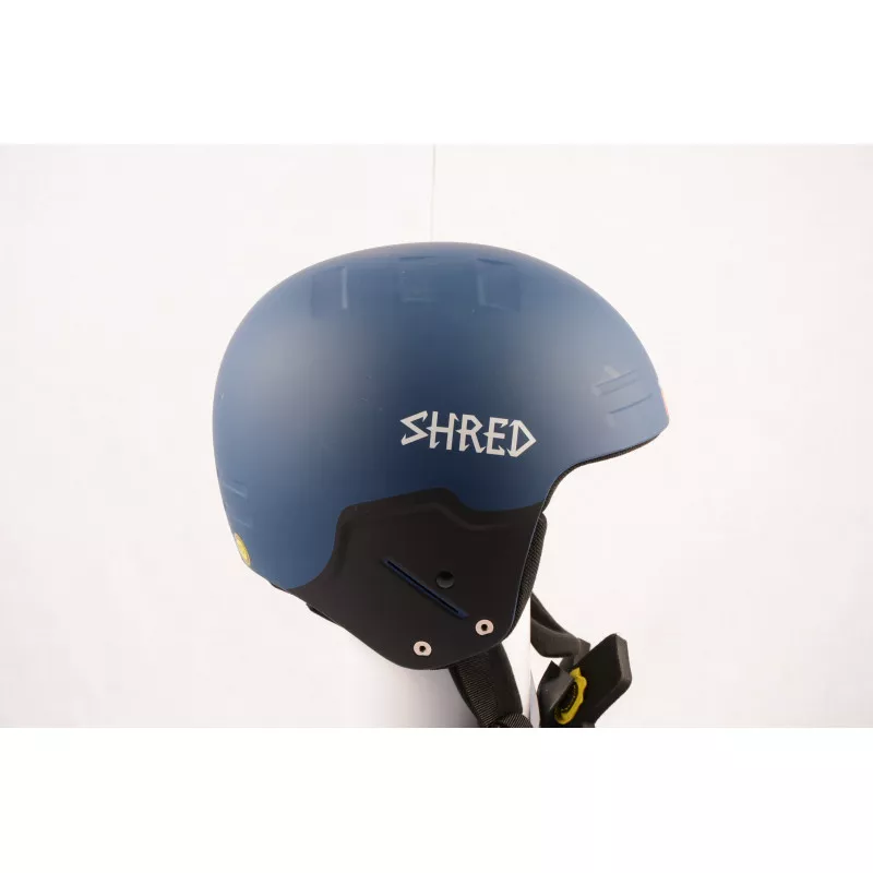 Skihelm/snowboardhelm SHRED FIS BASHER NOSHOCK GRAB, Blue, FIS Norm, Verstelbaar ( NIEUW ) - Afbeelding 2