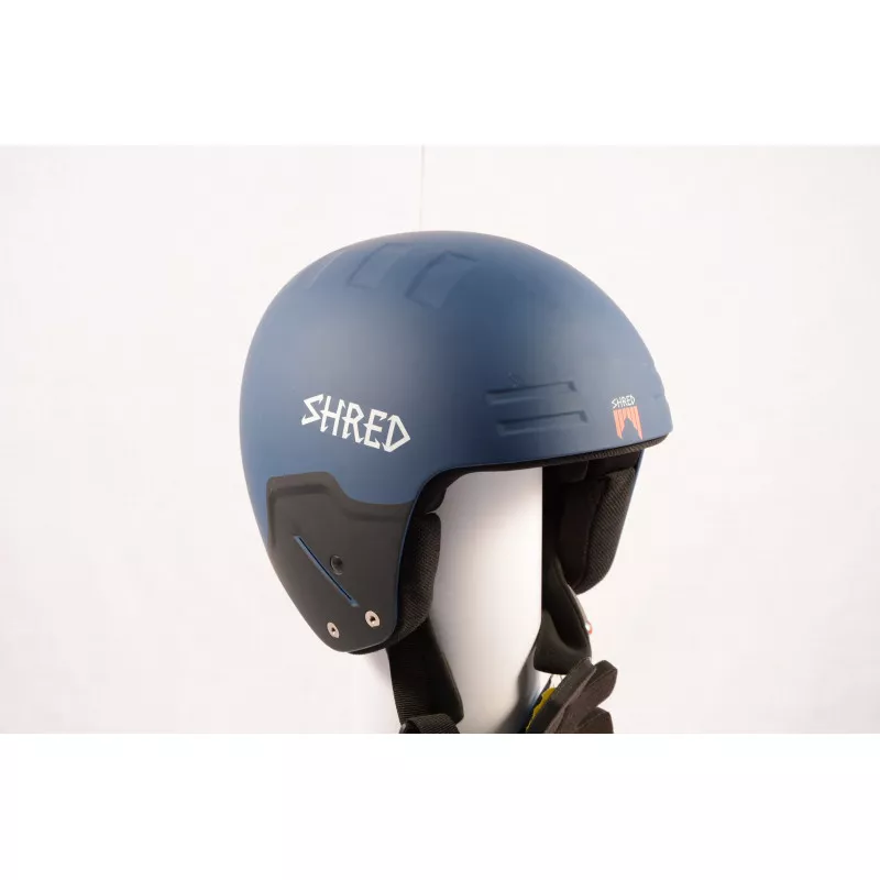 Skihelm/snowboardhelm SHRED FIS BASHER NOSHOCK GRAB, Blue, FIS Norm, Verstelbaar ( NIEUW ) - Afbeelding 3