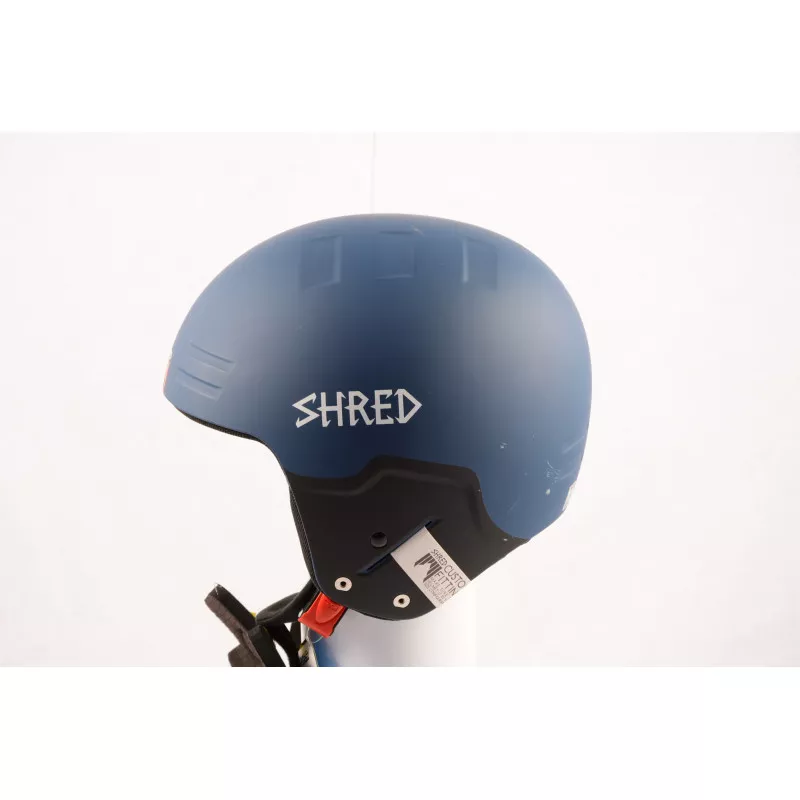 Skihelm/snowboardhelm SHRED FIS BASHER NOSHOCK GRAB, Blue, FIS Norm, Verstelbaar ( NIEUW ) - Afbeelding 6