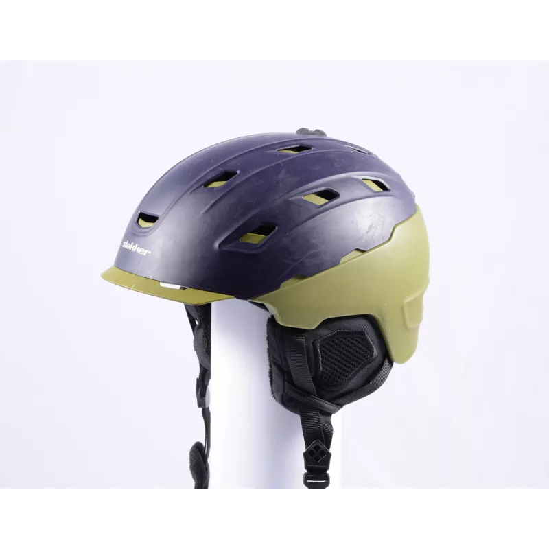 Skihelm/snowboardhelm SLOKKER BLUE/KHAKI, Verstelbaar - Afbeelding 6