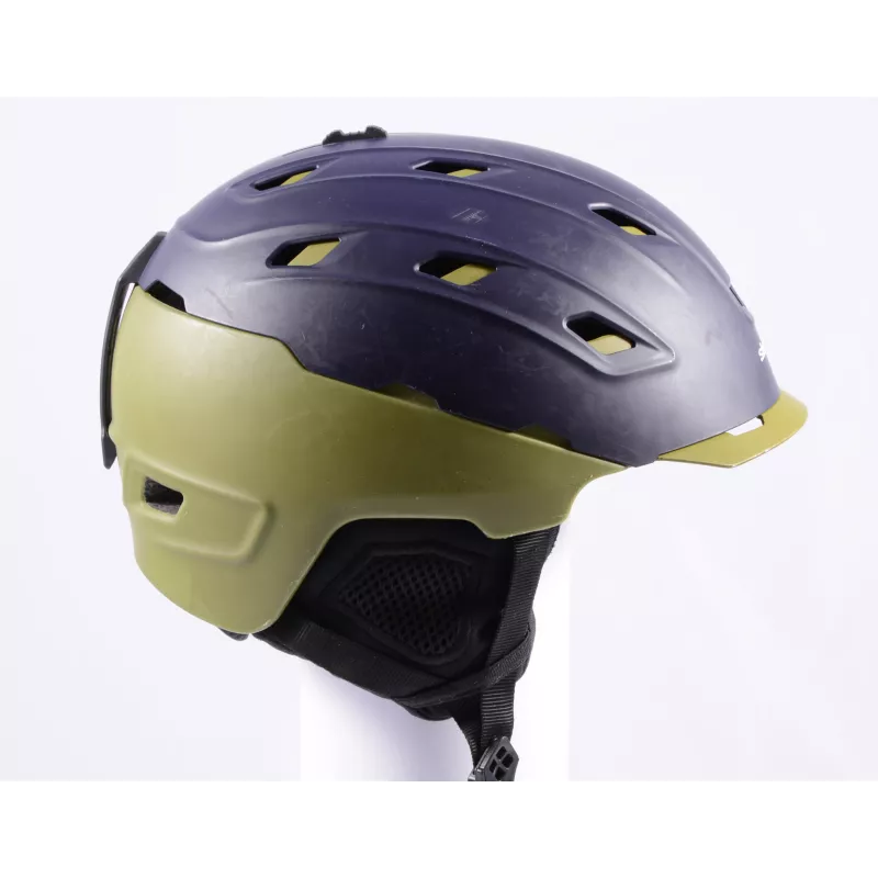 Skihelm/snowboardhelm SLOKKER BLUE/KHAKI, Verstelbaar