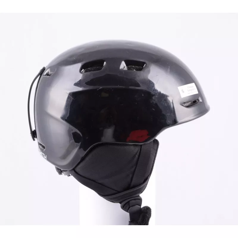 Skihelm/snowboardhelm SMITH ZOOM JR. Black, Air Vent, Verstelbaar