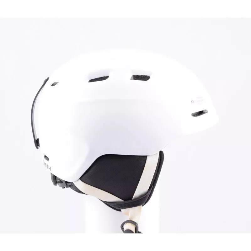 Skihelm/snowboardhelm SMITH ZOOM JR. White, Air Vent, Verstelbaar