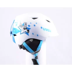 Skihelm/snowboardhelm UVEX AIRWING 2 BLUESTAR, White/blue, Verstelbaar