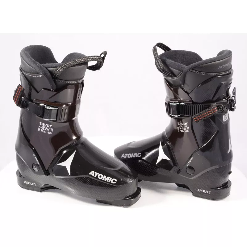 Skischoenen ATOMIC SAVOR R80 PROLITE 2020, Atomic Silver, EZ Step-in, Energy Backbone, Ratchet Buckle ( TOP Staat )