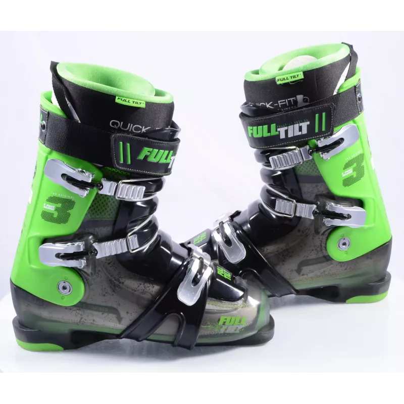 Skischoenen FULL TILT THE ORIGINAL 3, High 5, Quick Fit, Custom Moldable Liners, Canting, Trans/green ( TOP Staat ) - Afbeelding 2