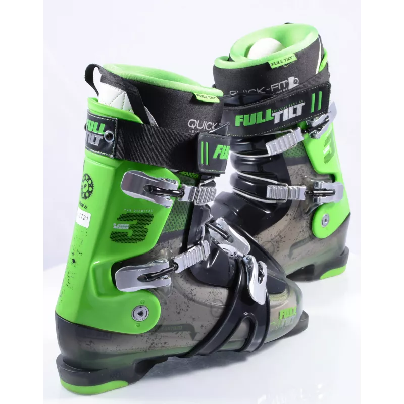 Skischoenen FULL TILT THE ORIGINAL 3, High 5, Quick Fit, Custom Moldable Liners, Canting, Trans/green ( TOP Staat ) - Afbeelding 3