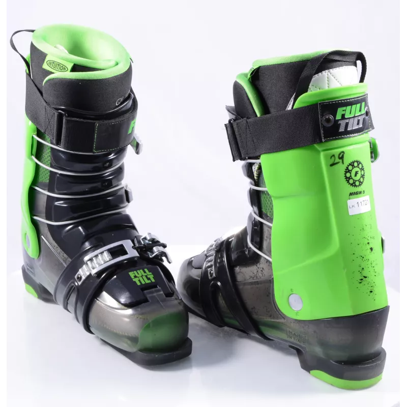 Skischoenen FULL TILT THE ORIGINAL 3, High 5, Quick Fit, Custom Moldable Liners, Canting, Trans/green ( TOP Staat ) - Afbeelding 5