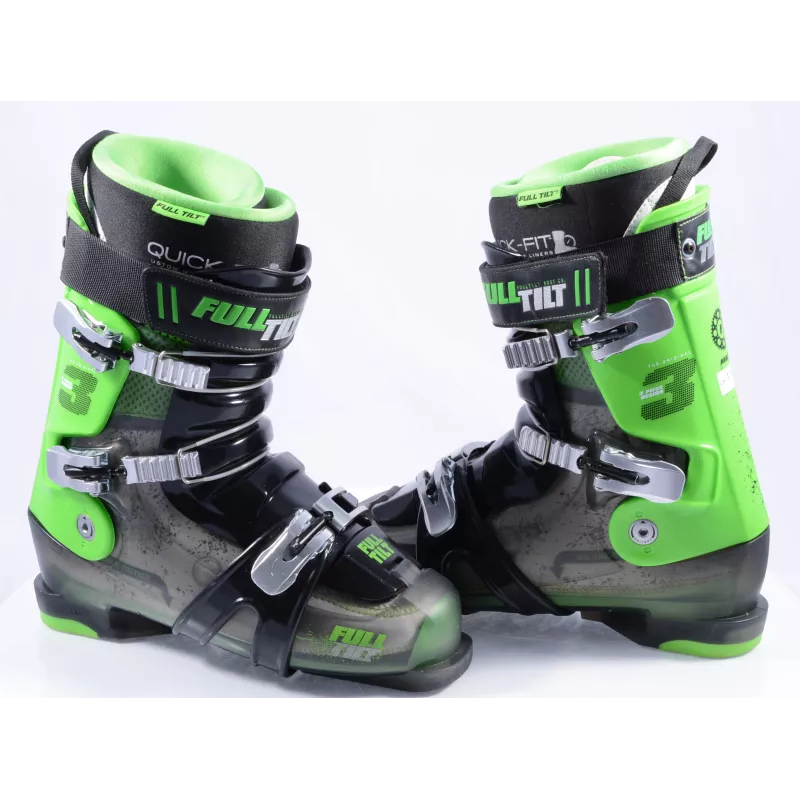 Skischoenen FULL TILT THE ORIGINAL 3, High 5, Quick Fit, Custom Moldable Liners, Canting, Trans/green ( TOP Staat )
