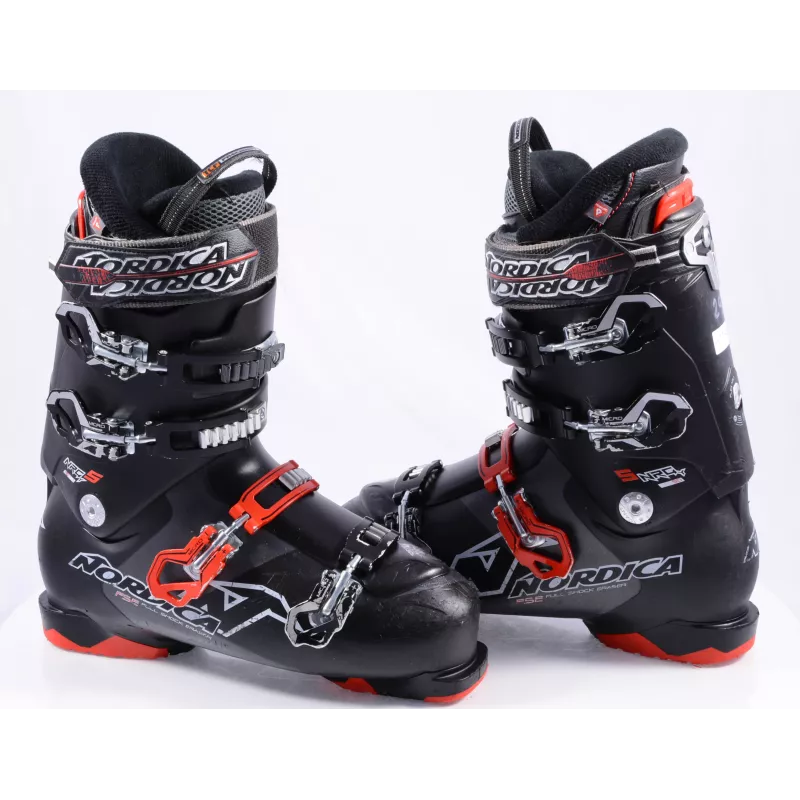 Skischoenen NORDICA NRGY 5, Full Shock Eraser, Primaloft, Flex Adj., Micro, Black/red