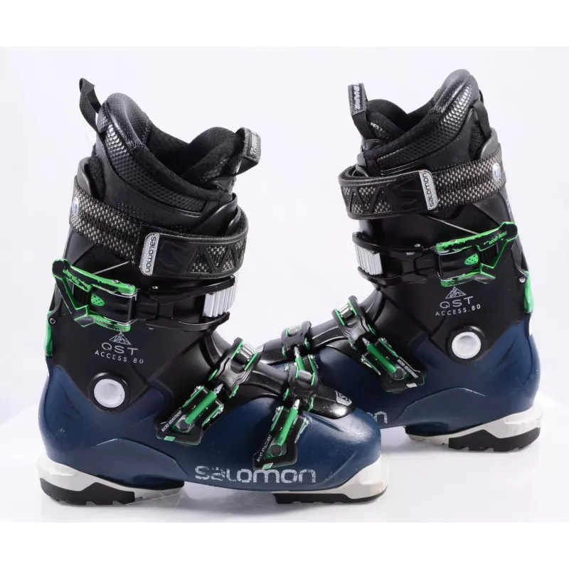 Skischoenen SALOMON QST ACCESS 80, SKI/WALK, Somatec, Thermo Shape, Micro, Macro, Dark Blue/green - Afbeelding 2