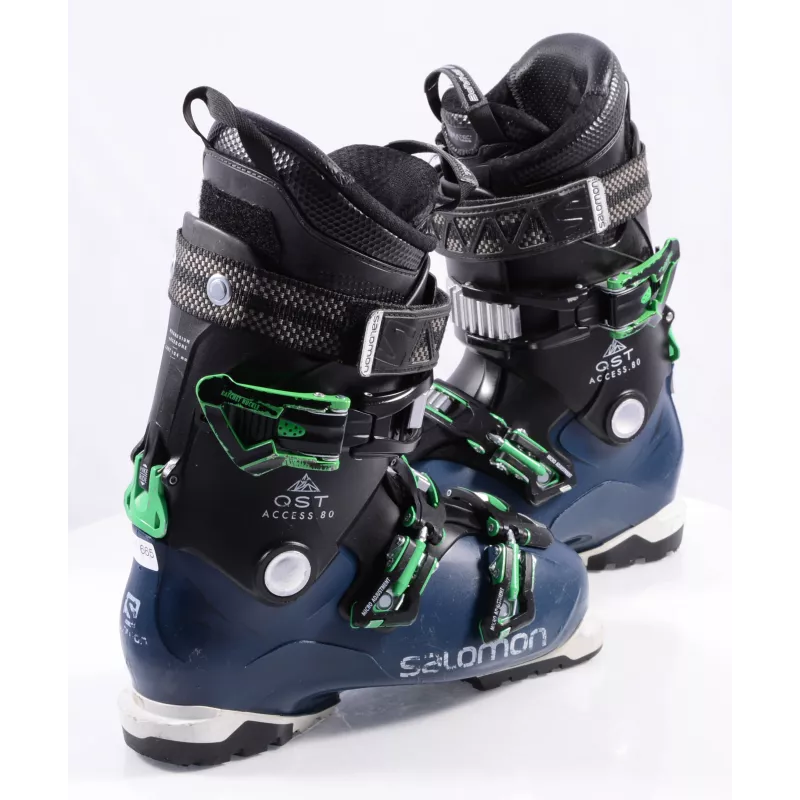 Skischoenen SALOMON QST ACCESS 80, SKI/WALK, Somatec, Thermo Shape, Micro, Macro, Dark Blue/green - Afbeelding 3