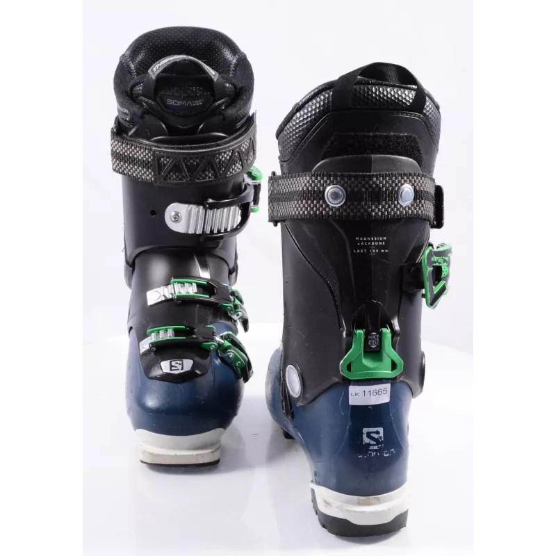 Skischoenen SALOMON QST ACCESS 80, SKI/WALK, Somatec, Thermo Shape, Micro, Macro, Dark Blue/green - Afbeelding 4