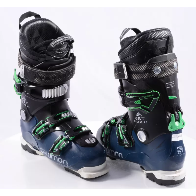 Skischoenen SALOMON QST ACCESS 80, SKI/WALK, Somatec, Thermo Shape, Micro, Macro, Dark Blue/green - Afbeelding 7
