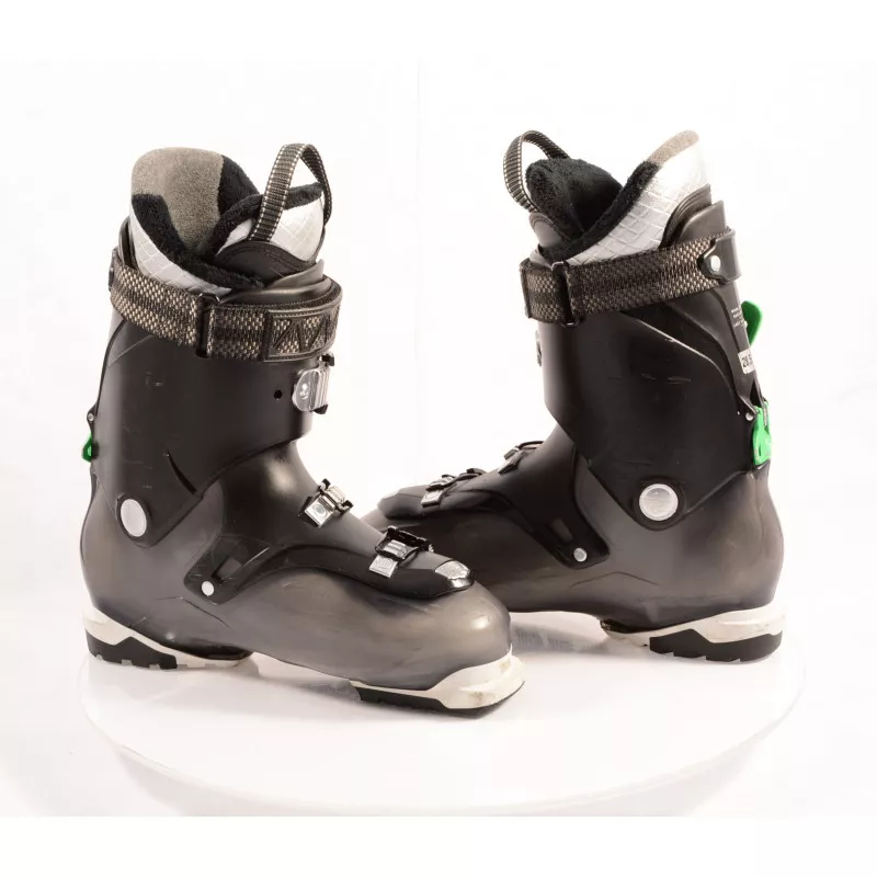 Skischoenen SALOMON QUEST ACCESS R80, Ratchet Buckle, SKI/WALK, MAGNESIUM Backbone, RATCHET Buckle, BLACK/green - Afbeelding 4