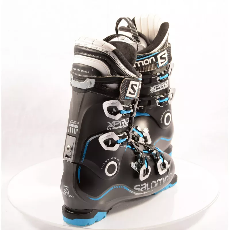 Skischoenen SALOMON X PRO 120 BLUE/black, MY CUSTOM FIT 3D Race, OVERSIZED Pivot, CUSTOM SHELL, BOOST Flex ( TOP Staat ) - Afbeelding 3