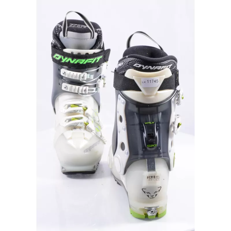 Toerski Skischoenen DYNAFIT ZZERO 4U, TLT, High TF Foam, Power Stringer, Micro, White/black/green ( Zoals NIEUW ) - Afbeelding 4