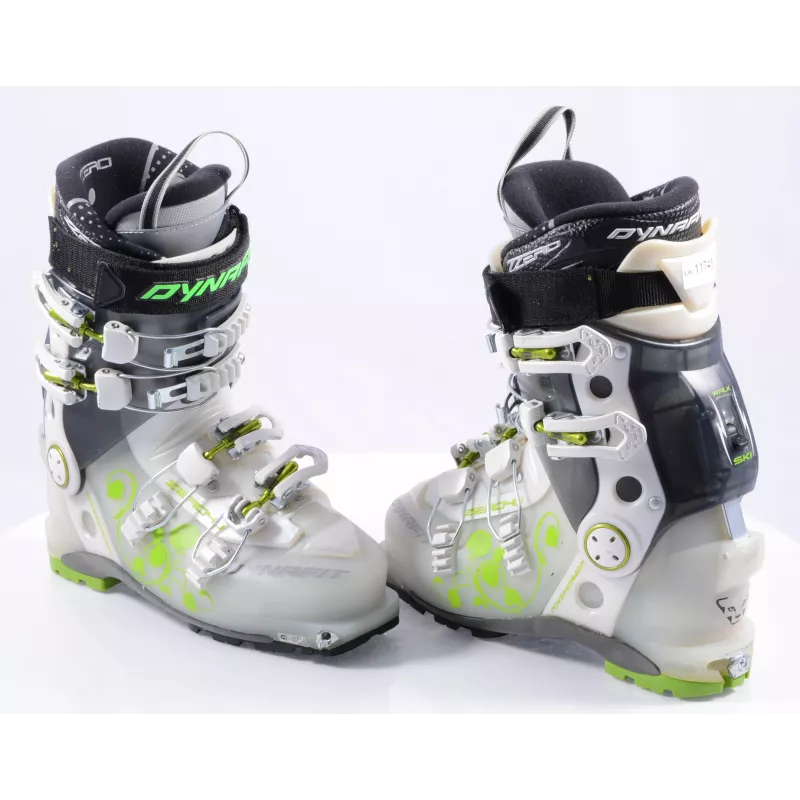 Toerski Skischoenen DYNAFIT ZZERO 4U, TLT, High TF Foam, Power Stringer, Micro, White/black/green ( Zoals NIEUW ) - Afbeelding 7