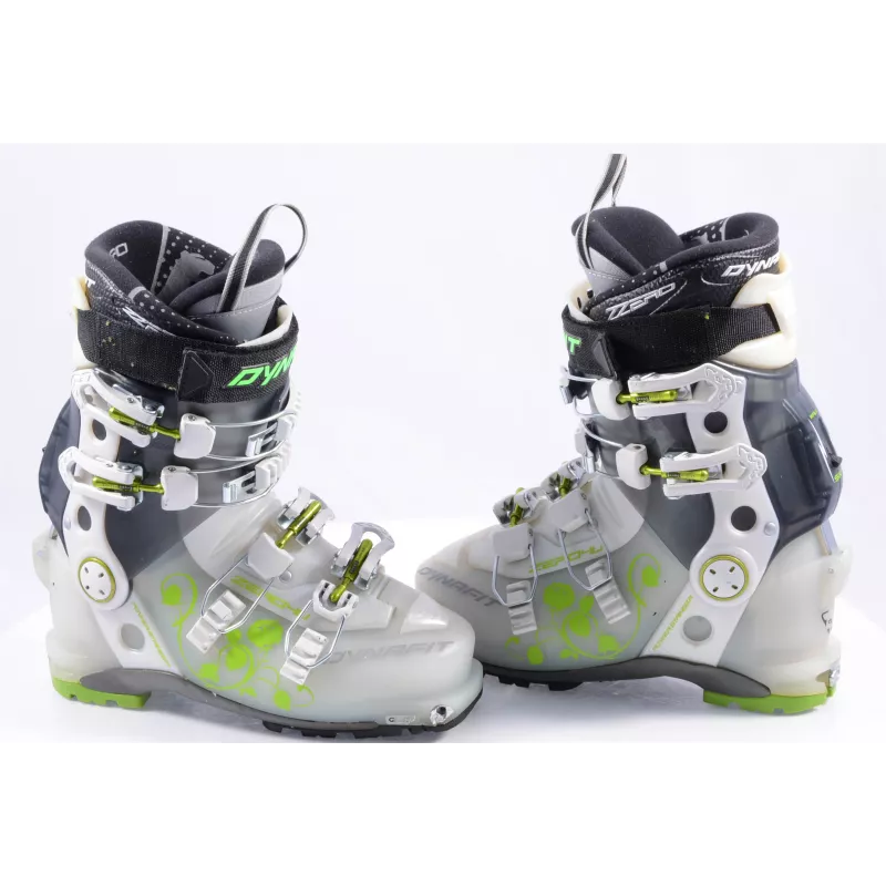 Toerski Skischoenen DYNAFIT ZZERO 4U, TLT, High TF Foam, Power Stringer, Micro, White/black/green ( Zoals NIEUW )