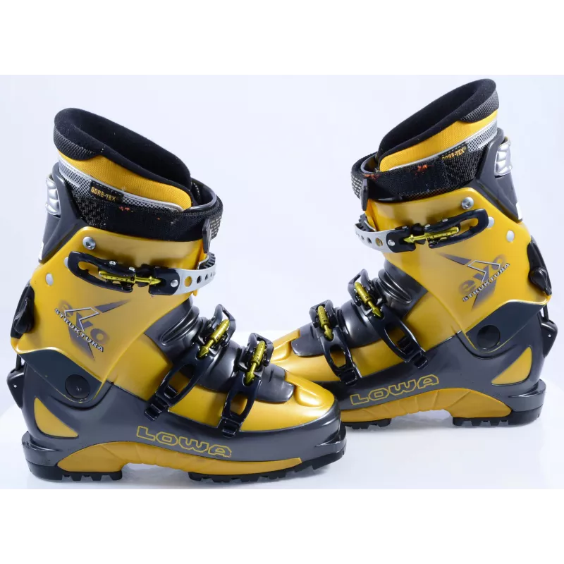 Toerski Skischoenen LOWA STRUKTURA EVO, Ski/walk, Micro, Gore-tex, Yellow/black ( Zoals NIEUW ) - Afbeelding 2
