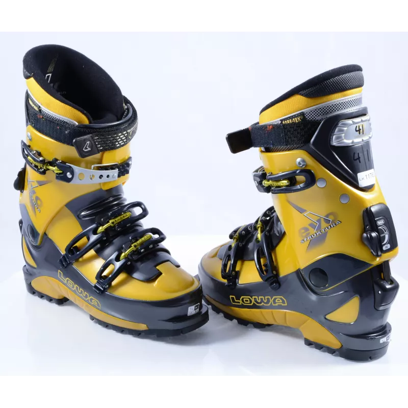 Toerski Skischoenen LOWA STRUKTURA EVO, Ski/walk, Micro, Gore-tex, Yellow/black ( Zoals NIEUW ) - Afbeelding 7