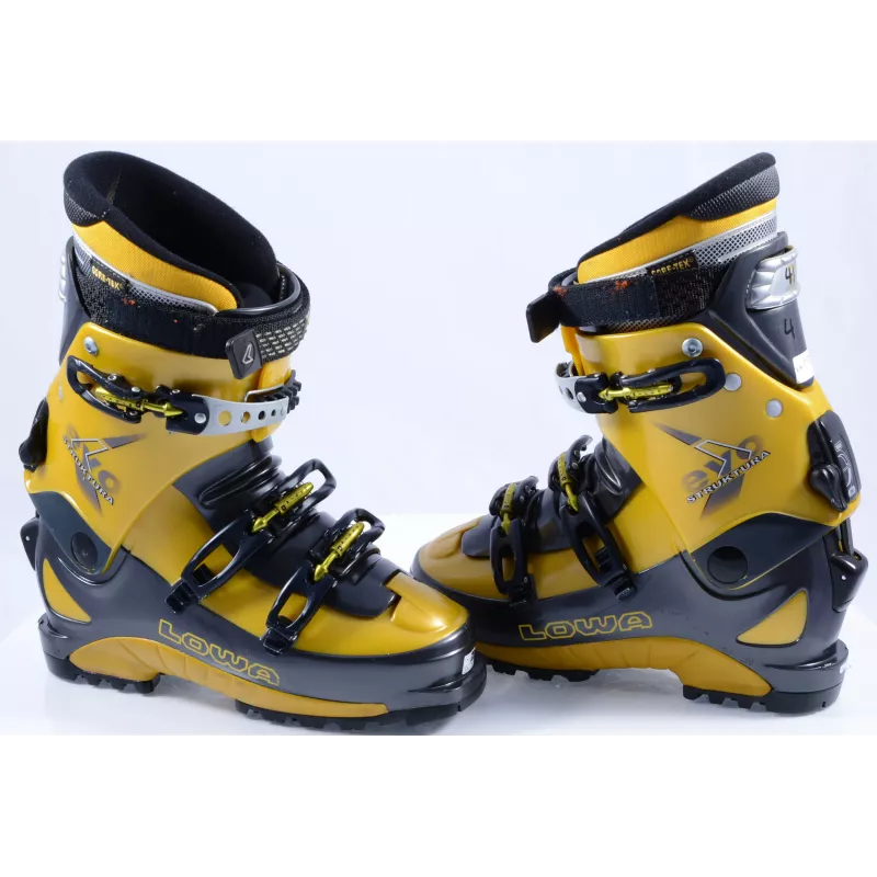 Toerski Skischoenen LOWA STRUKTURA EVO, Ski/walk, Micro, Gore-tex, Yellow/black ( Zoals NIEUW )