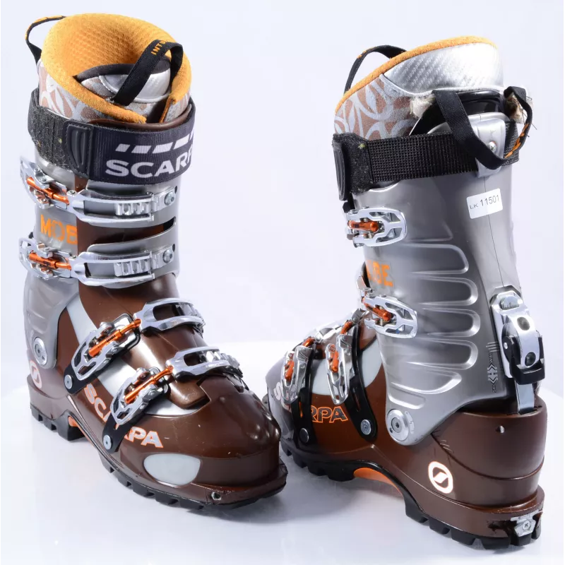 Toerski Skischoenen SCARPA MOBE, SKI/WALK, TLT, Vibram, Intuition, Canting, Micro, Brown/grey - Afbeelding 7